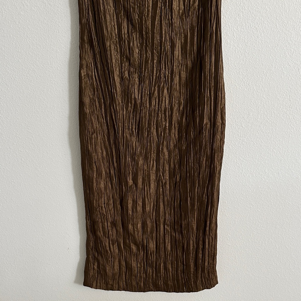 Massimo Dutti Sleeveless Halter Neck MIDI Dress - Picture 3 of 10